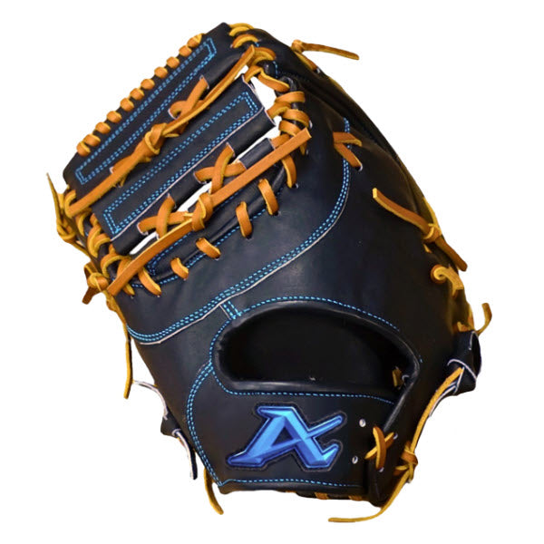 12.8" (32.5 cm) Atoms Advance Line, 1B Mitt, LHT, Terada Wagyu Leather, AGL-NE003, Black