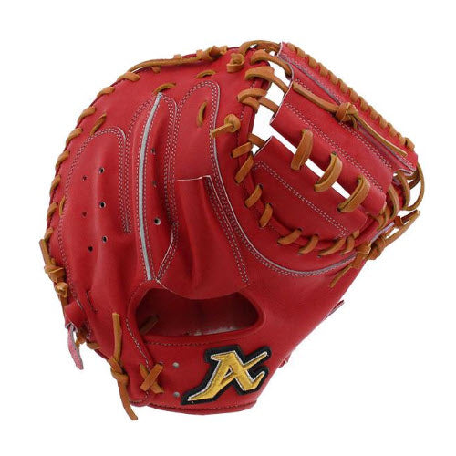 33.5" Atoms Advance Line, Catcher Mitt, RHT, Goto Wagyu Leather, AKG-GT22, Red Orange