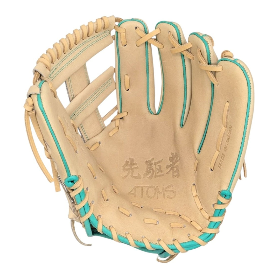 11.75" Atoms, Laced Post Web, RHT, Terada Wagyu, Camel Brown with Mint
