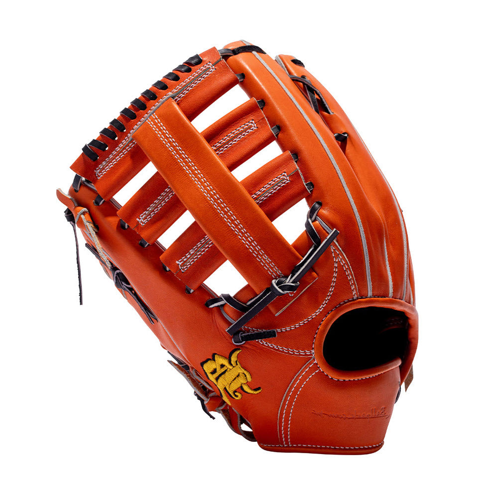 12.4" (31.5 cm) Wagyu JB, Double Post Web, RHT/LHT, Miyazaki Wagyu Leather, Orange Tan, JB23-008ORG