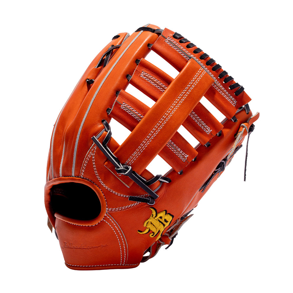 12.4" (31.5 cm) Wagyu JB, Double Post Web, RHT/LHT, Miyazaki Wagyu Leather, Orange Tan, JB23-008ORG