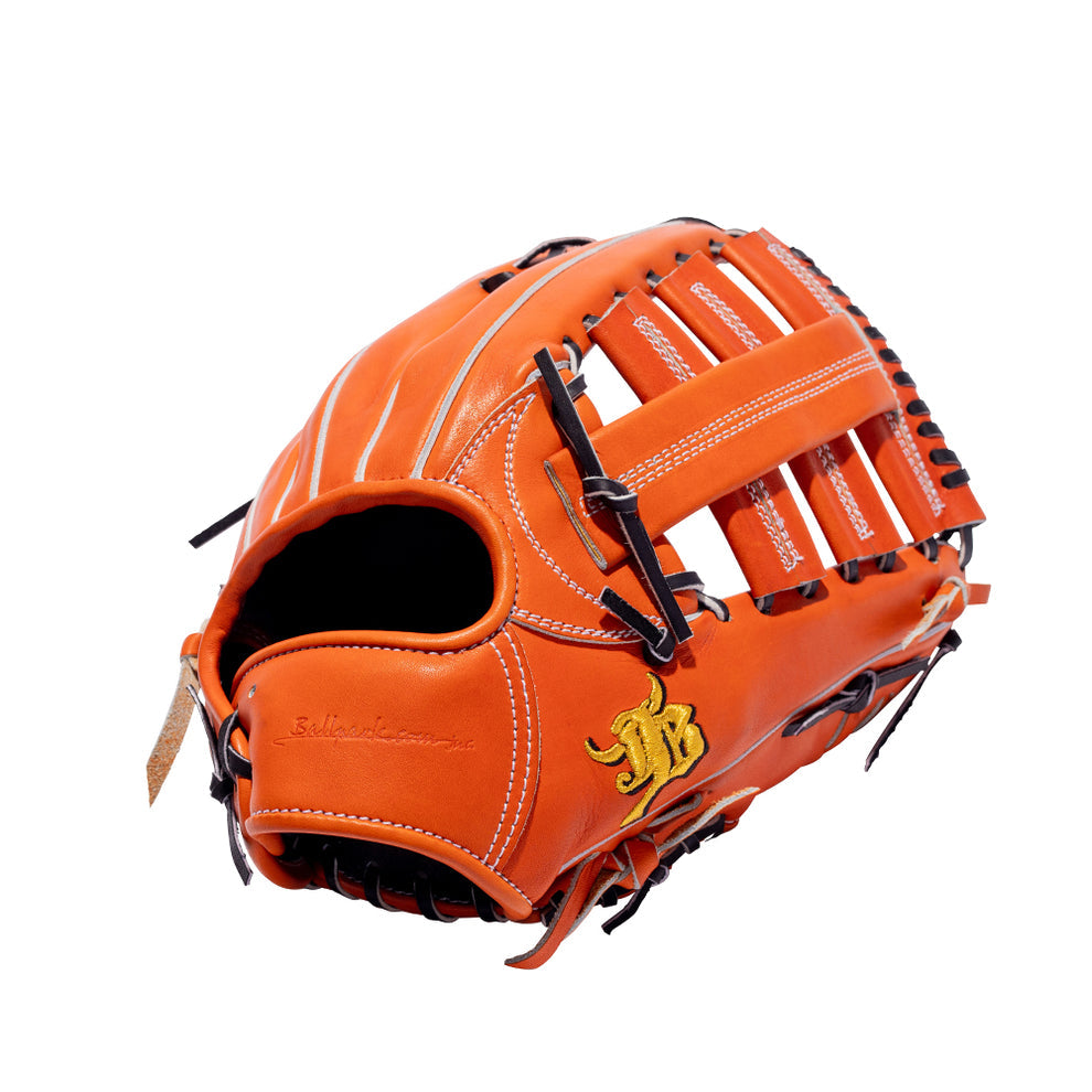 12.4" (31.5 cm) Wagyu JB, Double Post Web, RHT/LHT, Miyazaki Wagyu Leather, Orange Tan, JB23-008ORG