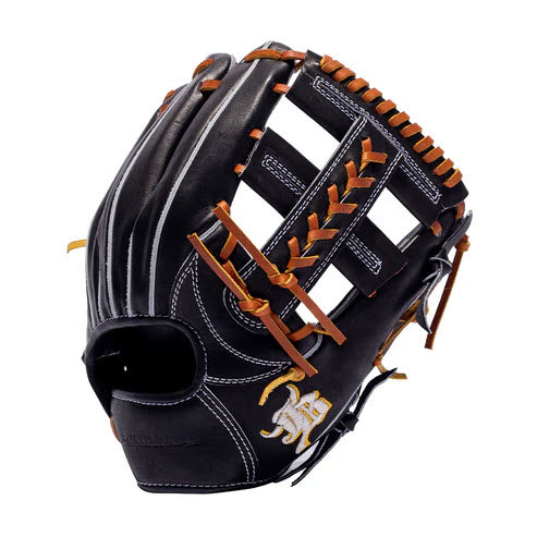 11.2" (28.4 cm) Wagyu JB, Laced Post Web, RHT, Miyazaki Wagyu Leather, Black, JB23-006SBLK