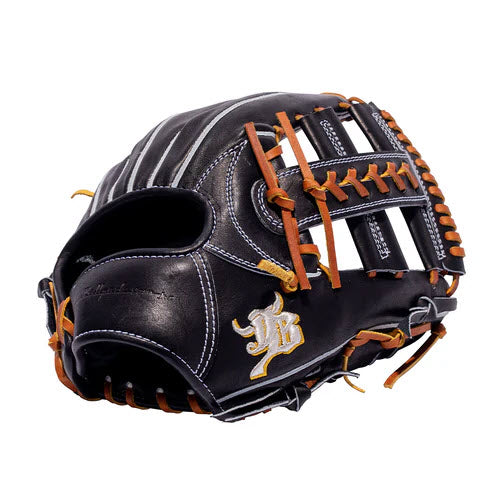 11.2" (28.4 cm) Wagyu JB, Laced Post Web, RHT, Miyazaki Wagyu Leather, Black, JB23-006SBLK