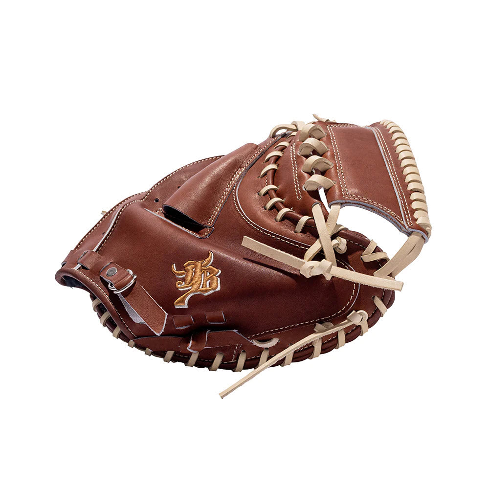 33" Wagyu JB Catcher's Mitt, Closed Back, RHT, Miyazaki Wagyu Leather, Brown, JB23-002SBRN