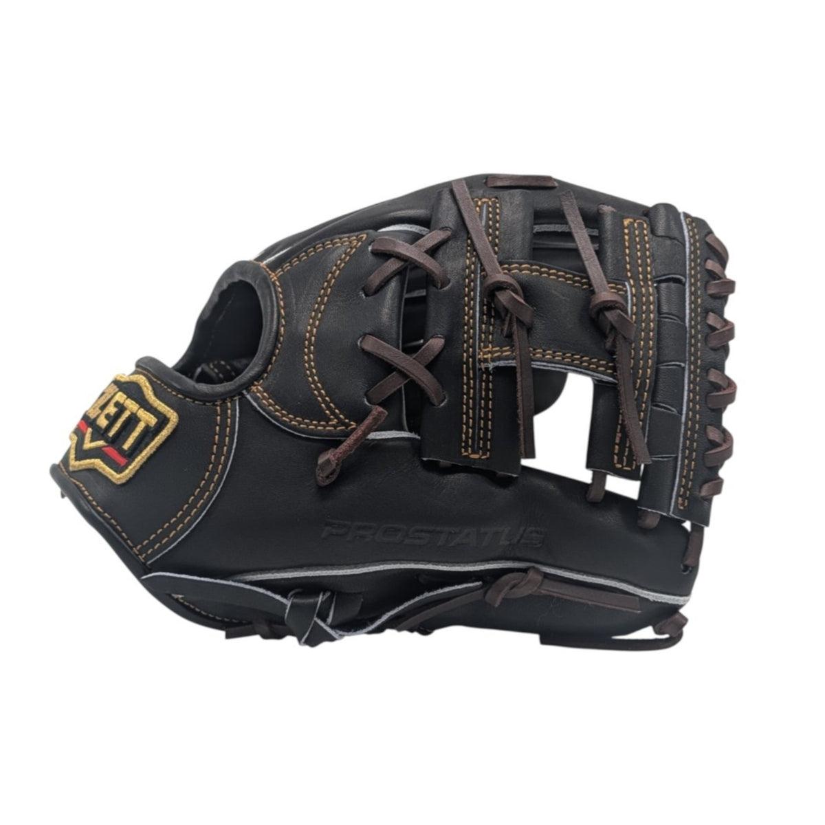 11.25 inch Zett Prostatus BPROG 565X black Japanese steerhide dark brown lace web view