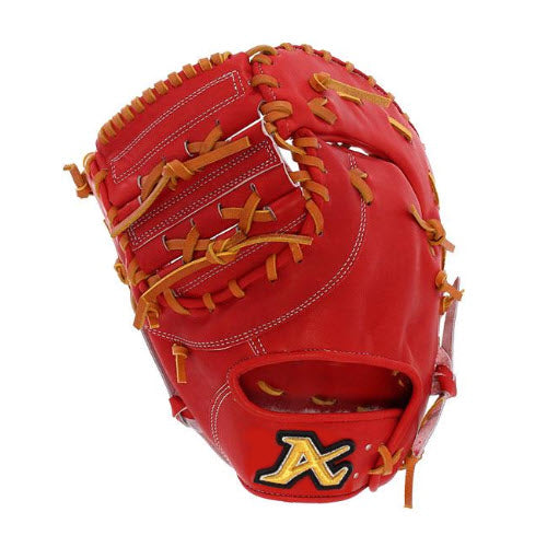 12.8" (32.5 cm) Atoms Advance Line, 1B Mitt, LHT, Goto Wagyu Leather, AKG-GT33, Red Orange