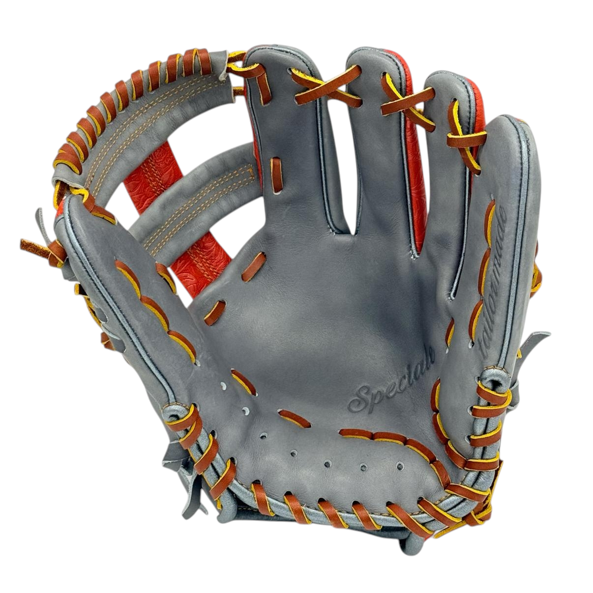 10.83" (27.5 cm) Leggera Taka – I-Web – Juteru Ayrshire with Infinity Art Leather – Burgundy / Embossed R-Orange – Yumomi Break-In