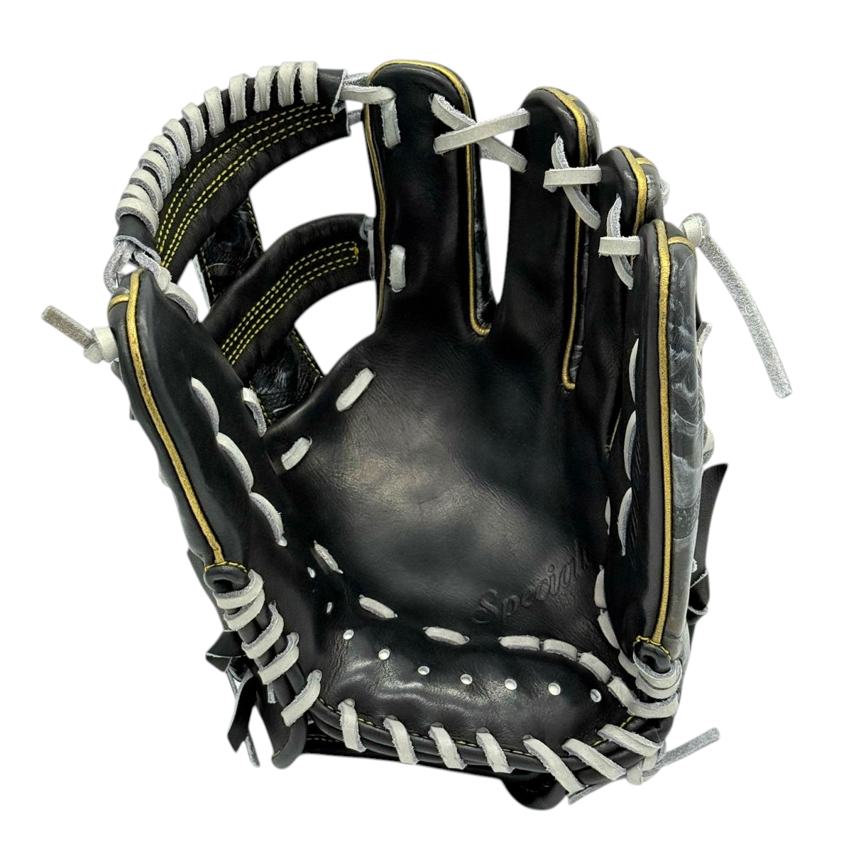 11.22" (28.5 cm) Leggera Taka – Post Web – Juteru Ayrshire with Infinity Art Leather – Black / Embossed Black – Yumomi Break-In