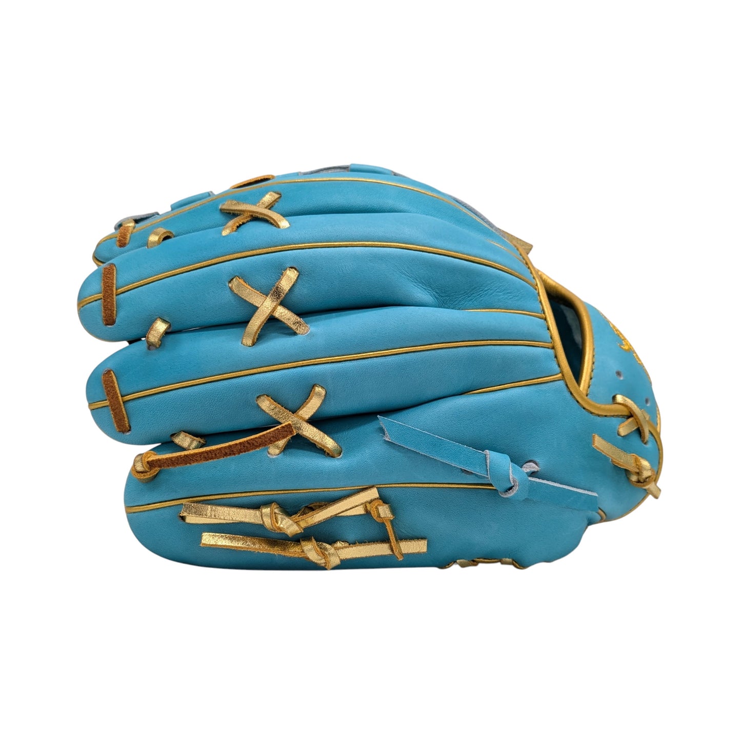 11.73" (29.8cm Wagyu JB Bauer Glove, Light Blue Wagyu Leather, Gold Binding, JB-00T1