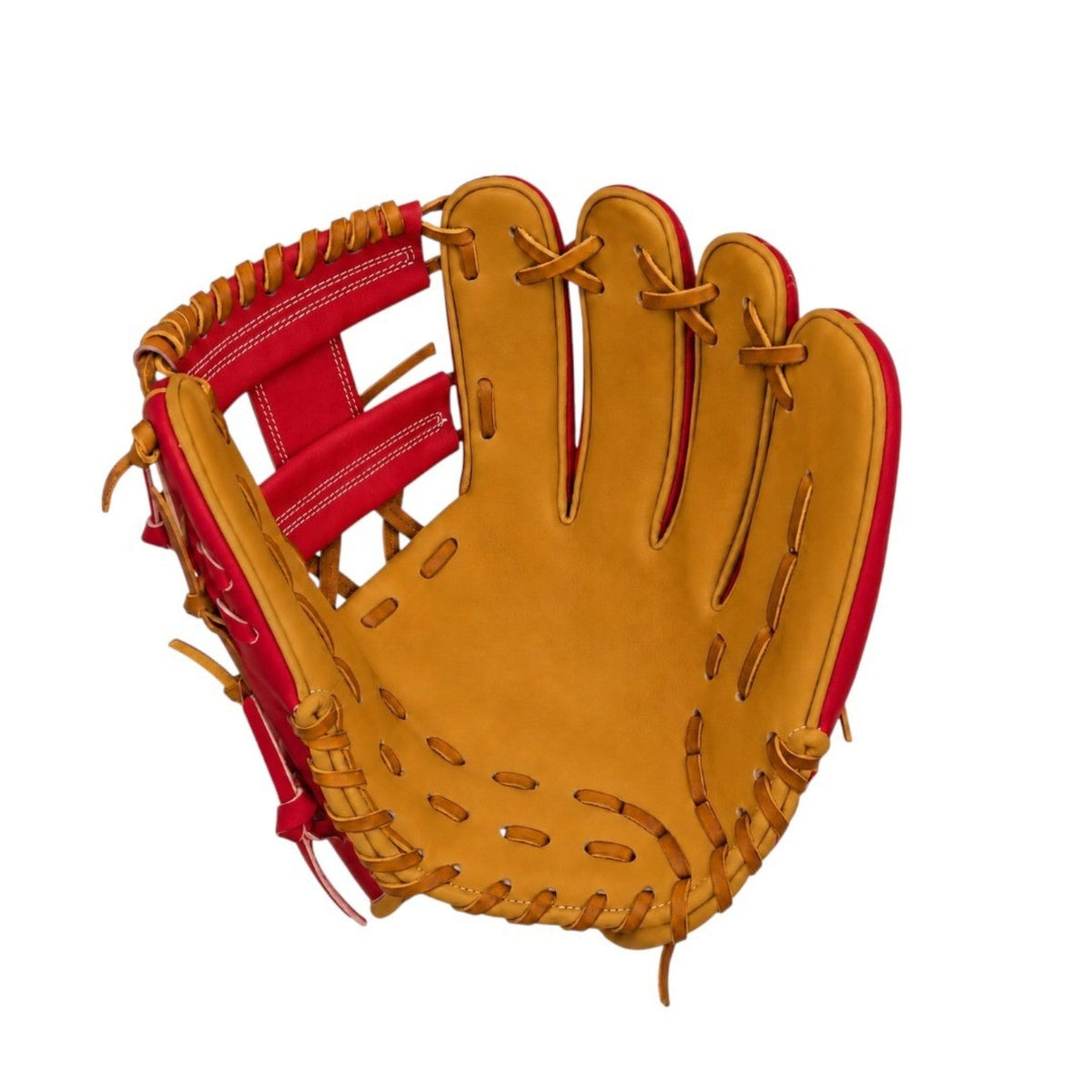 11.25 inch Inaba natural dark tan palm and red I-Web mockup