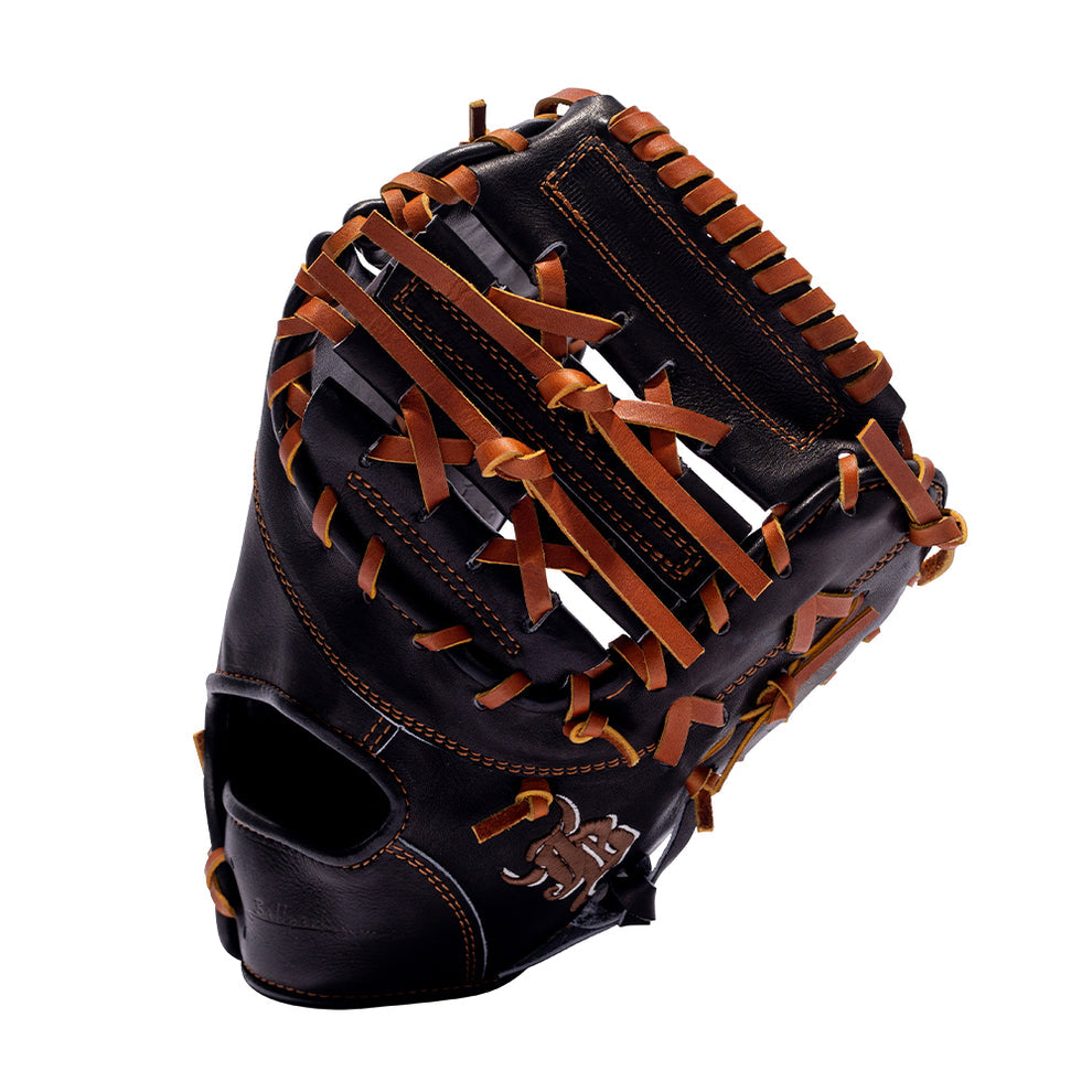 12.75" (32.5") Wagyu JB 1B Mitt, RHT/LHT, Two Piece Web, Miyazaki Wagyu Leather, Black, JB23-003BLK