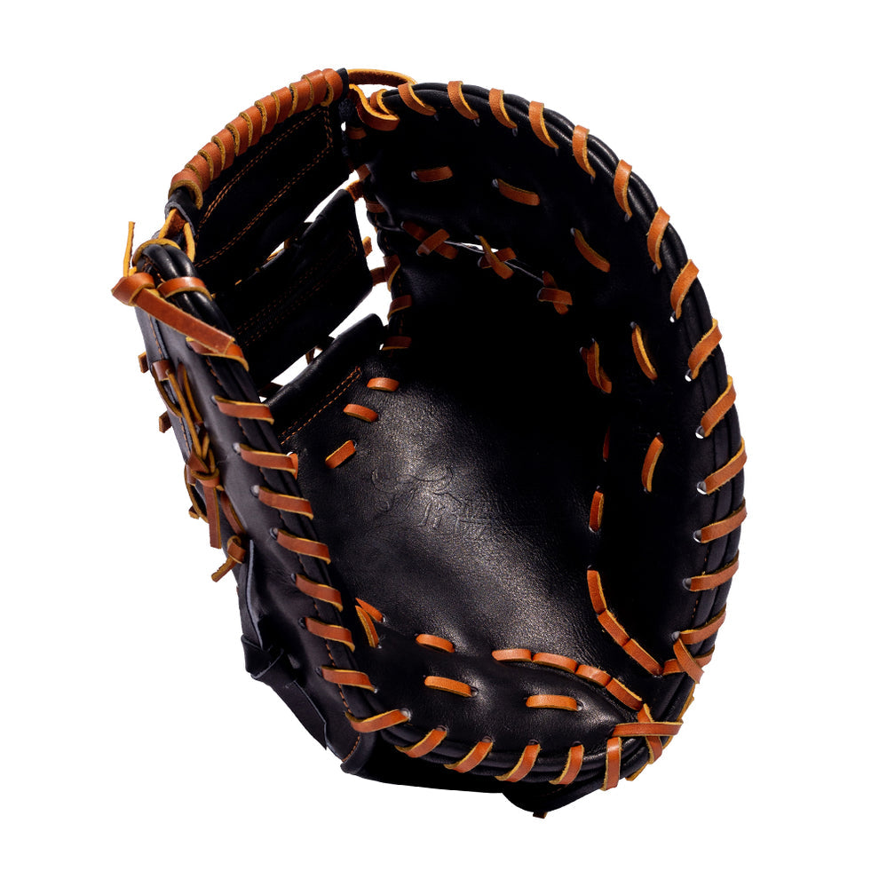 12.75" (32.5") Wagyu JB 1B Mitt, RHT/LHT, Two Piece Web, Miyazaki Wagyu Leather, Black, JB23-003BLK