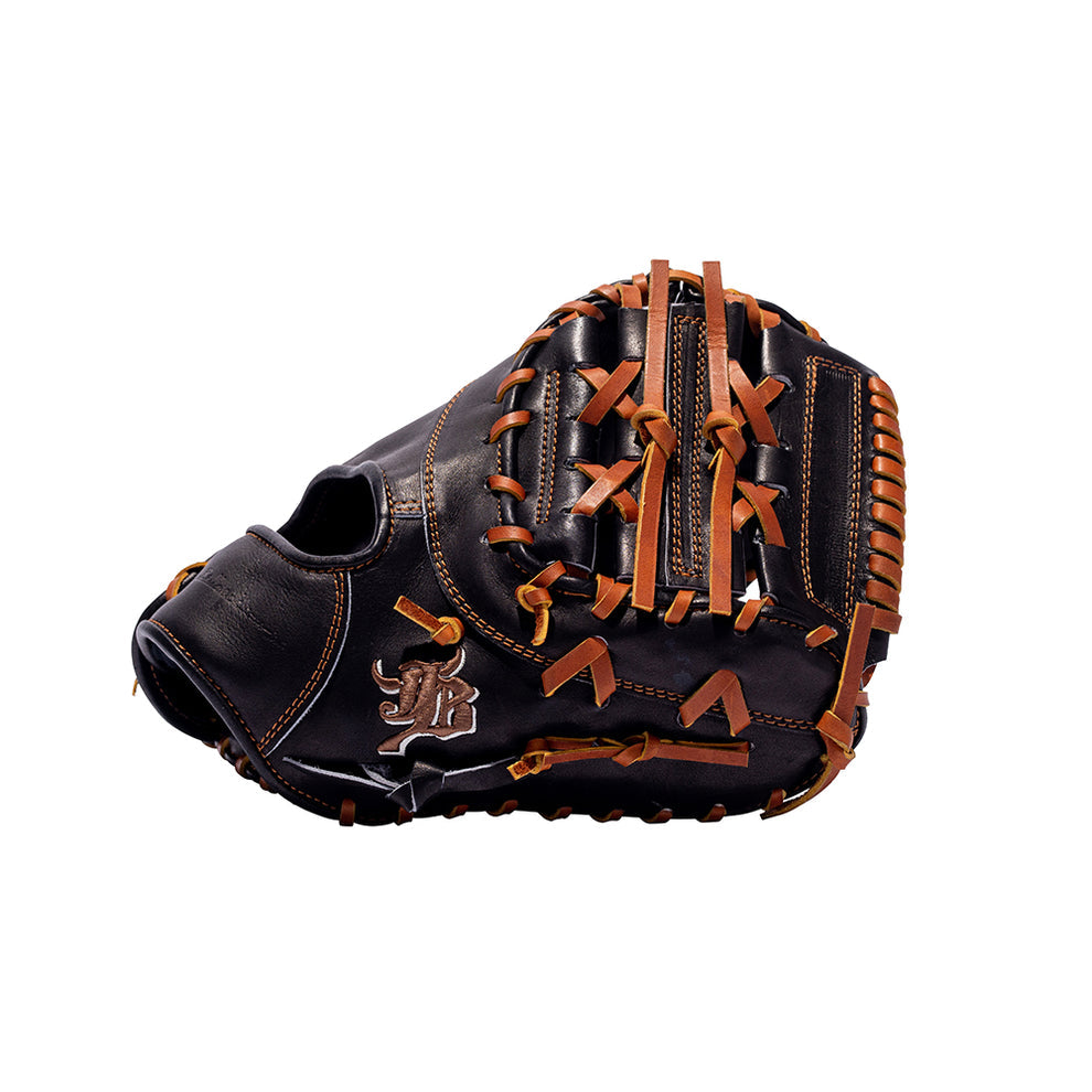 12.75" (32.5") Wagyu JB 1B Mitt, RHT/LHT, Two Piece Web, Miyazaki Wagyu Leather, Black, JB23-003BLK