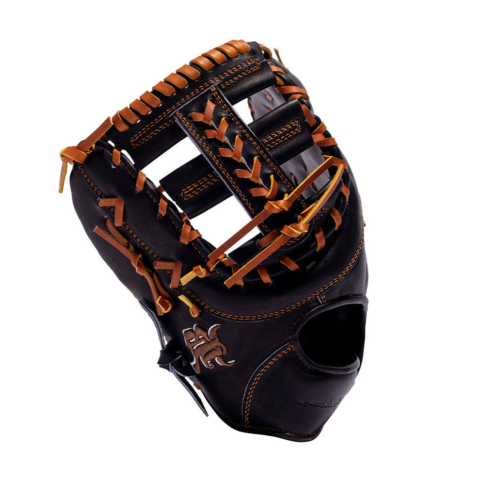 12.75" (32.5") Wagyu JB 1B Mitt, RHT/LHT, Post Web, Miyazaki Wagyu Leather, Black, JB23-003EBLK