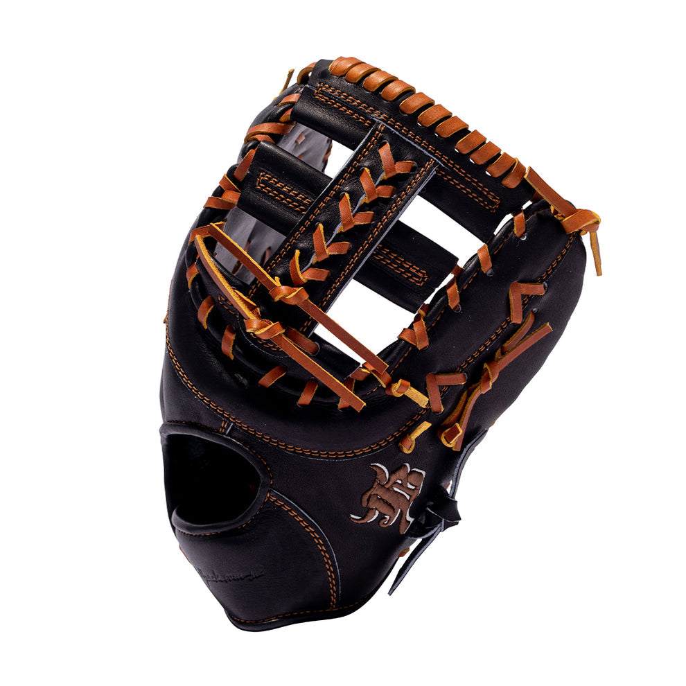 12.75" (32.5") Wagyu JB 1B Mitt, RHT/LHT, Post Web, Miyazaki Wagyu Leather, Black, JB23-003EBLK