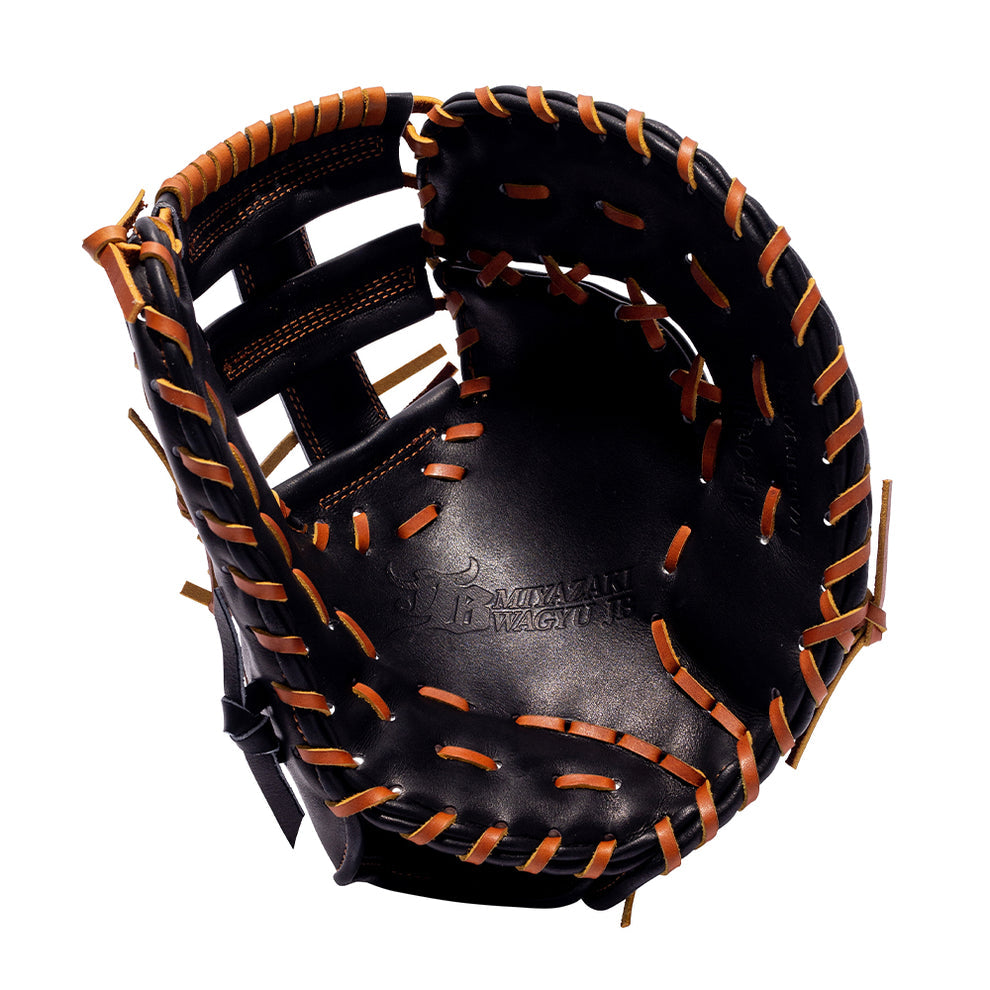 12.75" (32.5") Wagyu JB 1B Mitt, RHT/LHT, Post Web, Miyazaki Wagyu Leather, Black, JB23-003EBLK