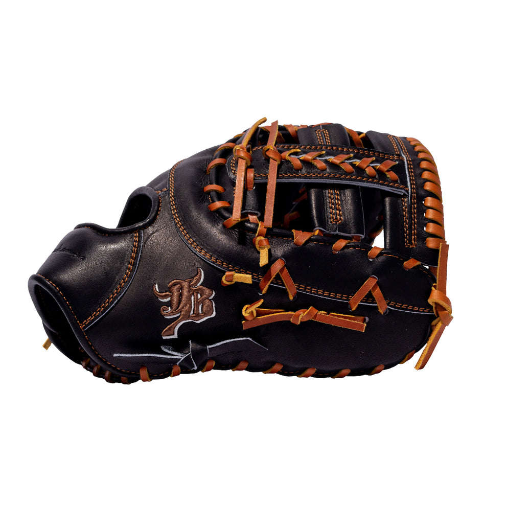 12.75" (32.5") Wagyu JB 1B Mitt, RHT/LHT, Post Web, Miyazaki Wagyu Leather, Black, JB23-003EBLK