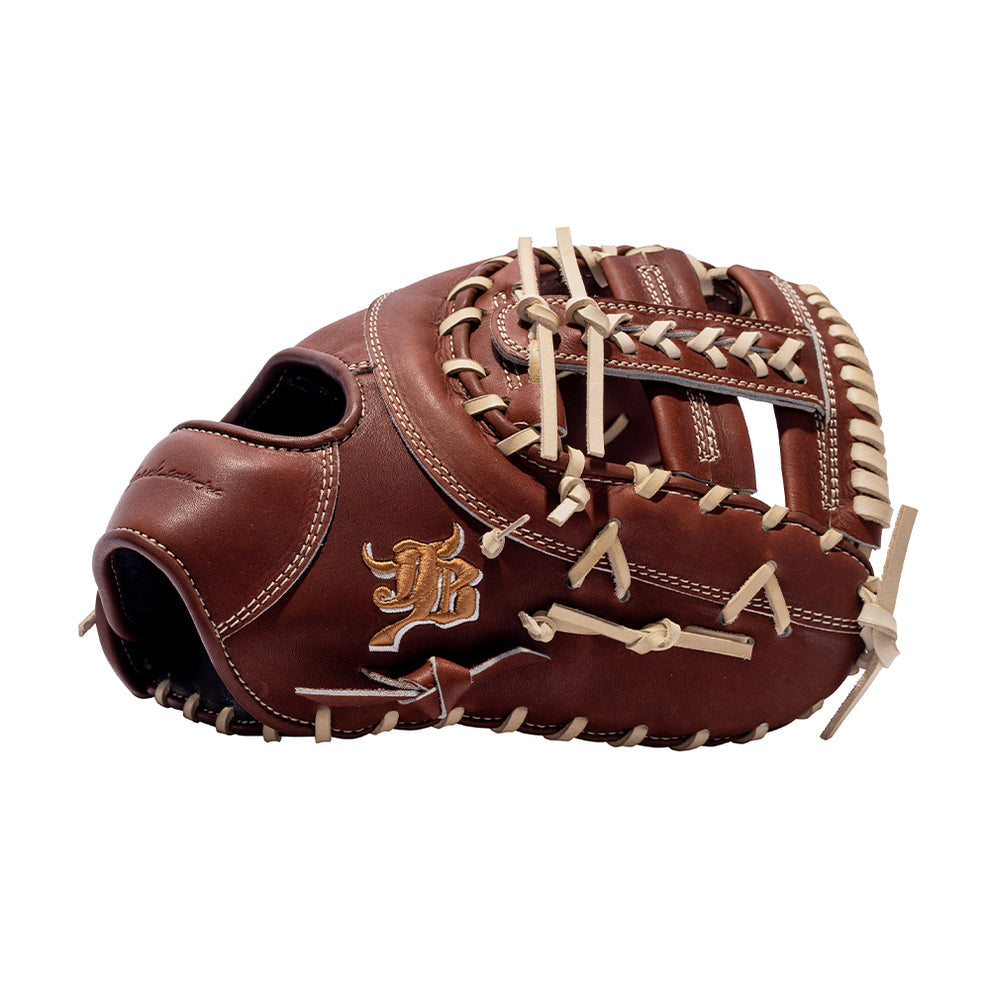 12.75" (32.5") Wagyu JB 1B Mitt, RHT/LHT, Post Web, Miyazaki Wagyu Leather, Brown, JB23-003EBRN