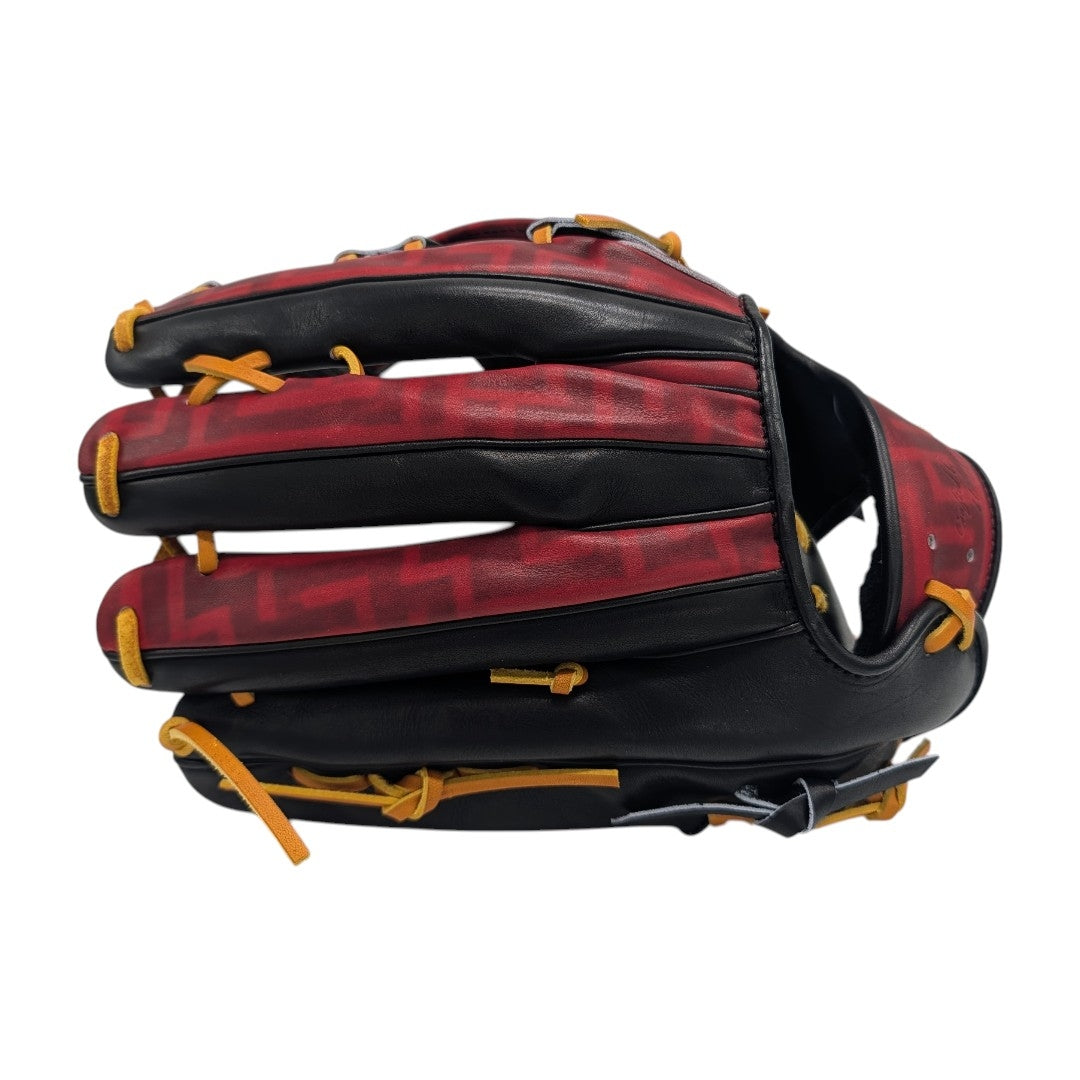 12.75" (32.5 cm) Leggera Taka – LE-07 H-Web – Juteru Black Ayrshire with Red Infinity Art