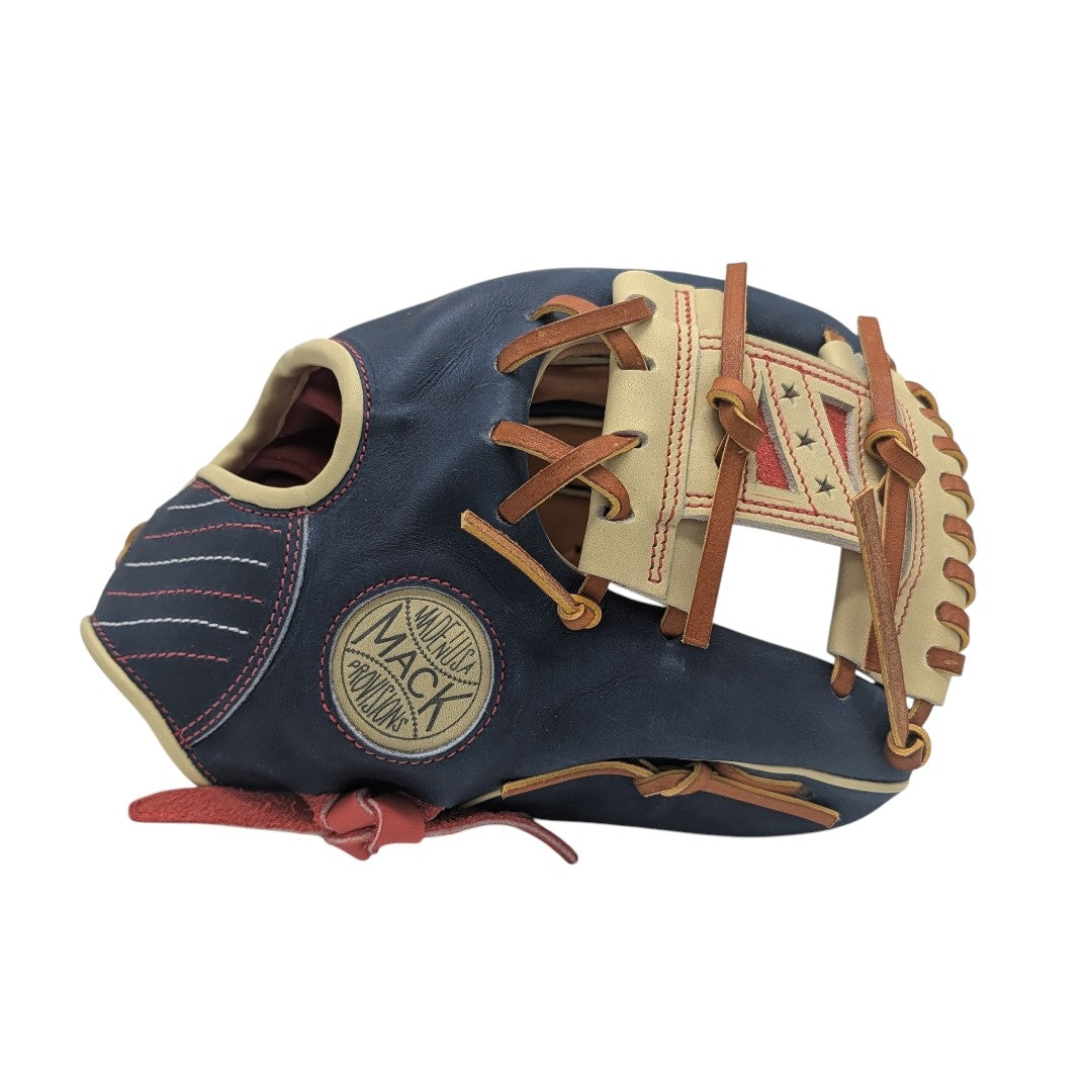 11.5" Mack Provisions (MADE-TO-ORDER), USA 250th Special Edition I-Web, RHT, Navy/Biege/Red/Tan Horween