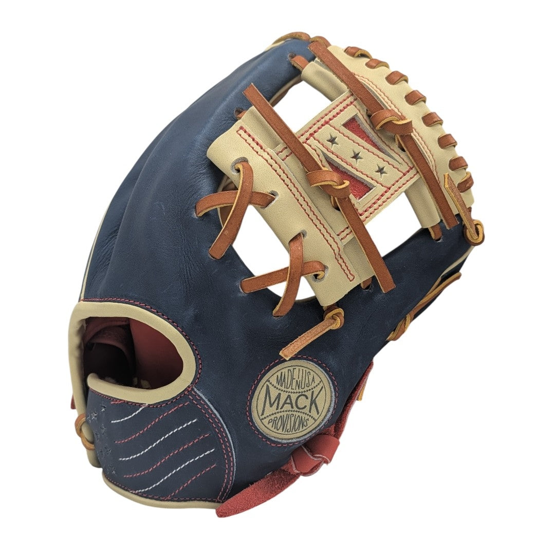 11.5" Mack Provisions (MADE-TO-ORDER), USA 250th Special Edition I-Web, RHT, Navy/Biege/Red/Tan Horween