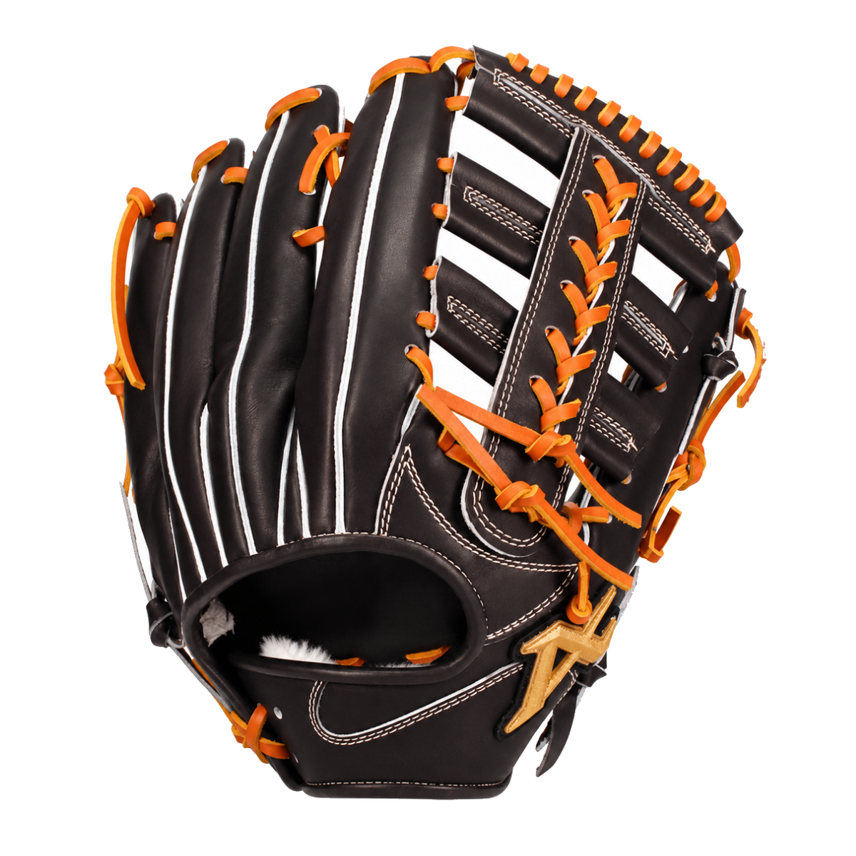 12.5" (32 cm) Atoms Neo Professional Line, Double Laced Post Web, RHT, European Steer Leather, APL-NE702, Dark Brown