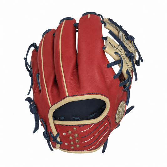 11.5" Mack Provisions (MADE-TO-ORDER), USA 250th Special Edition I-Web, RHT, Red/Biege/Navy/Tan Horween