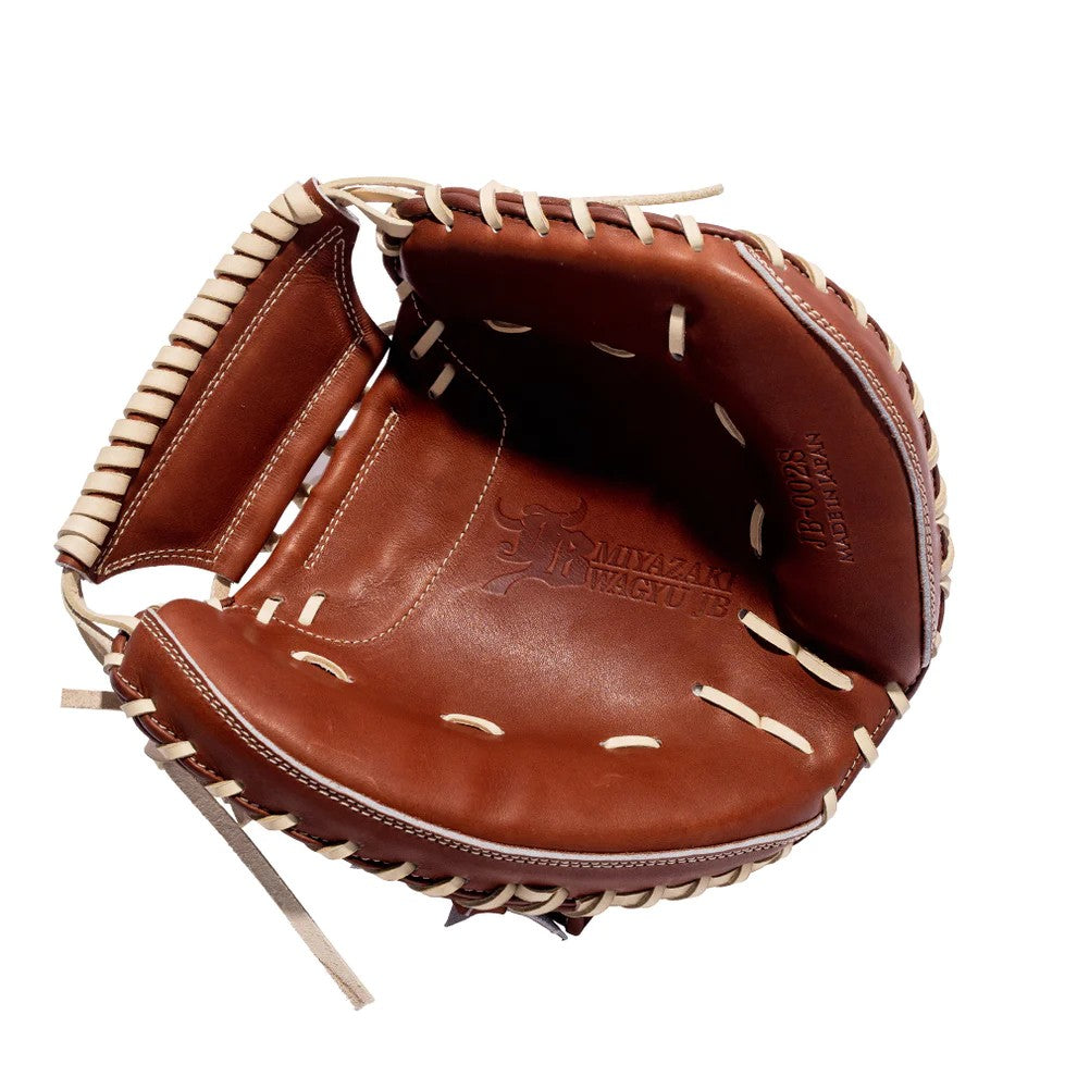 33.5" Wagyu Catcher's Mitt, Closed Back, RHT, Miyazaki Wagyu Leather, Brown