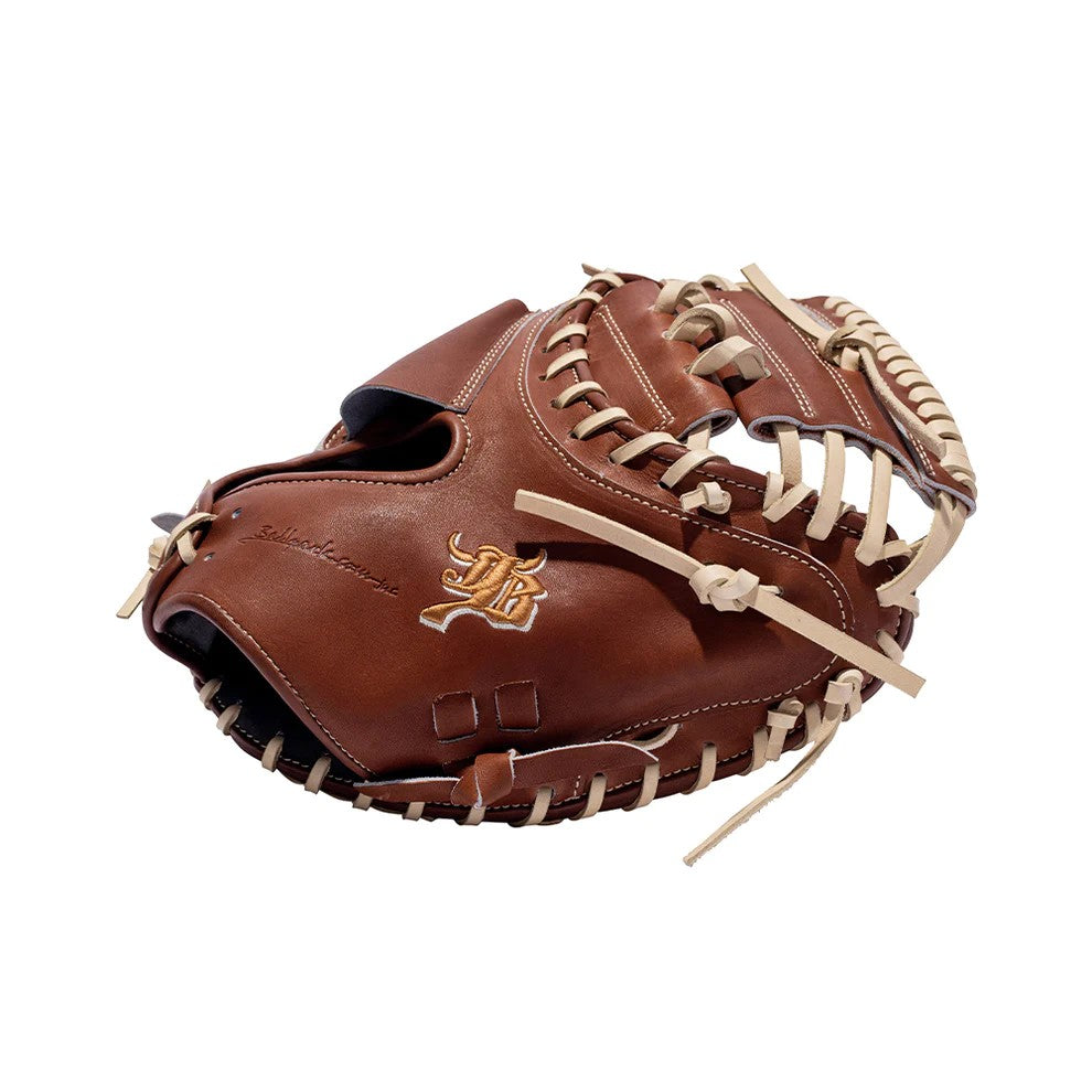 34" Wagyu JB Catcher's Mitt, Open Wrist, RHT, Miyazaki Wagyu Leather, Brown, JB23-002NBRN