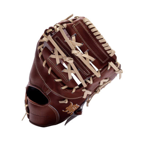 12.75" (32.5") Wagyu JB 1B Mitt, RHT/LHT, Two Piece Web, Miyazaki Wagyu Leather, Brown, JB23-003BRN