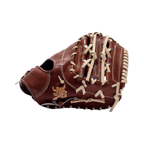 12.75" (32.5") Wagyu JB 1B Mitt, RHT/LHT, Two Piece Web, Miyazaki Wagyu Leather, Brown, JB23-003BRN