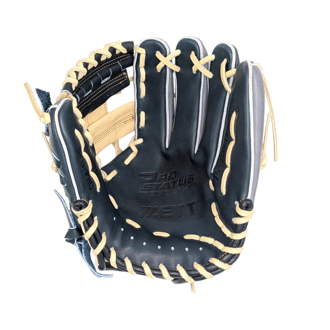 11.5" Zett Prostatus, Hinged I-Web, RHT, Navy and Grey Japanese Leather