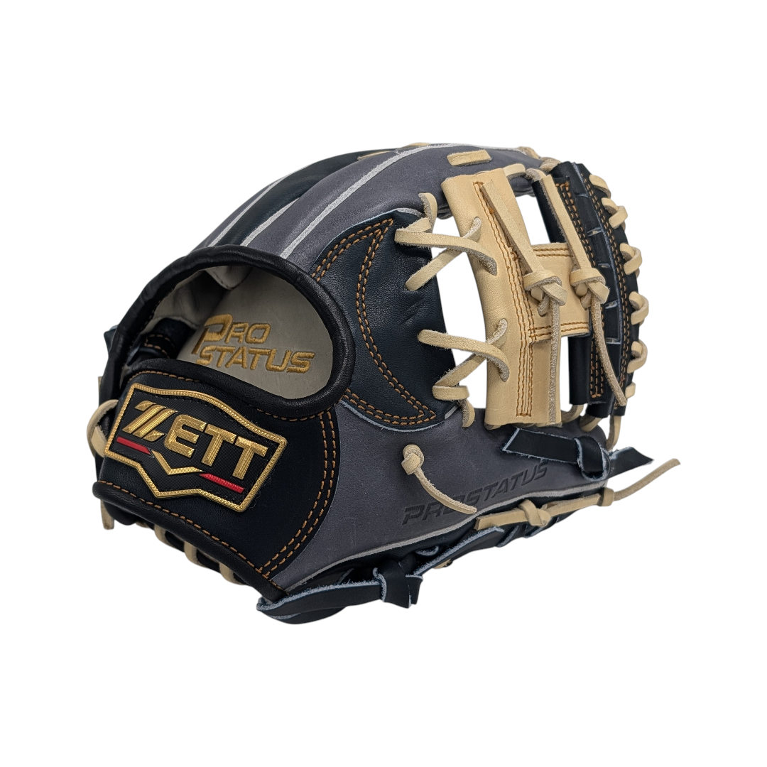 11.5" Zett Prostatus, Hinged I-Web, RHT, Navy and Grey Japanese Leather