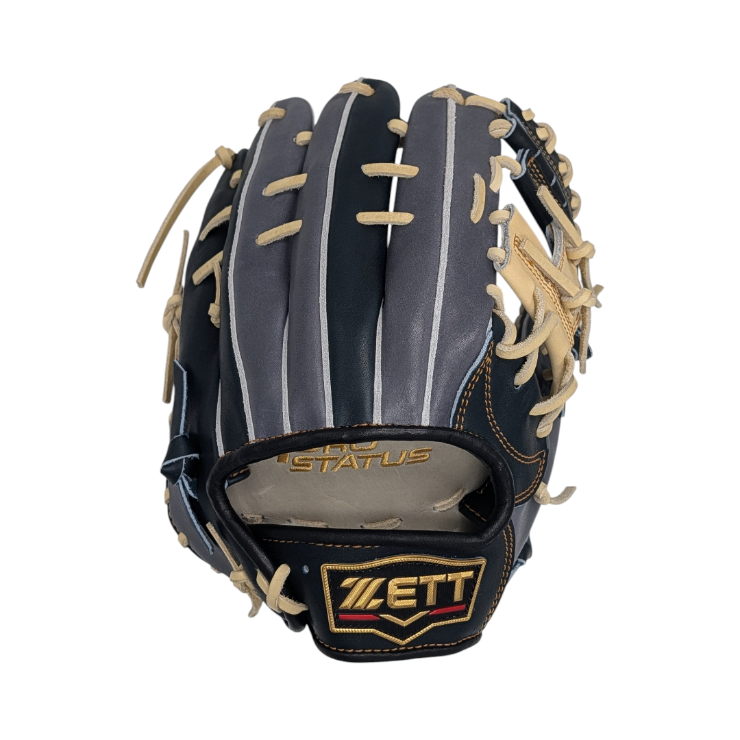 11.5" Zett Prostatus, Hinged I-Web, RHT, Navy and Grey Japanese Leather