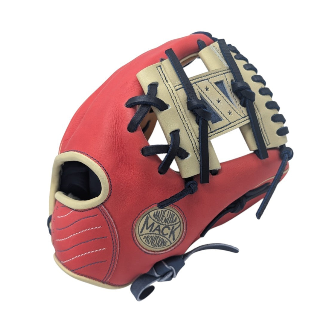 11.5" Mack Provisions (MADE-TO-ORDER), USA 250th Special Edition I-Web, RHT, Red/Biege/Navy/Tan Horween