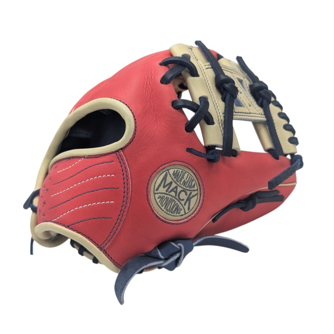 11.5" Mack Provisions (MADE-TO-ORDER), USA 250th Special Edition I-Web, RHT, Red/Biege/Navy/Tan Horween